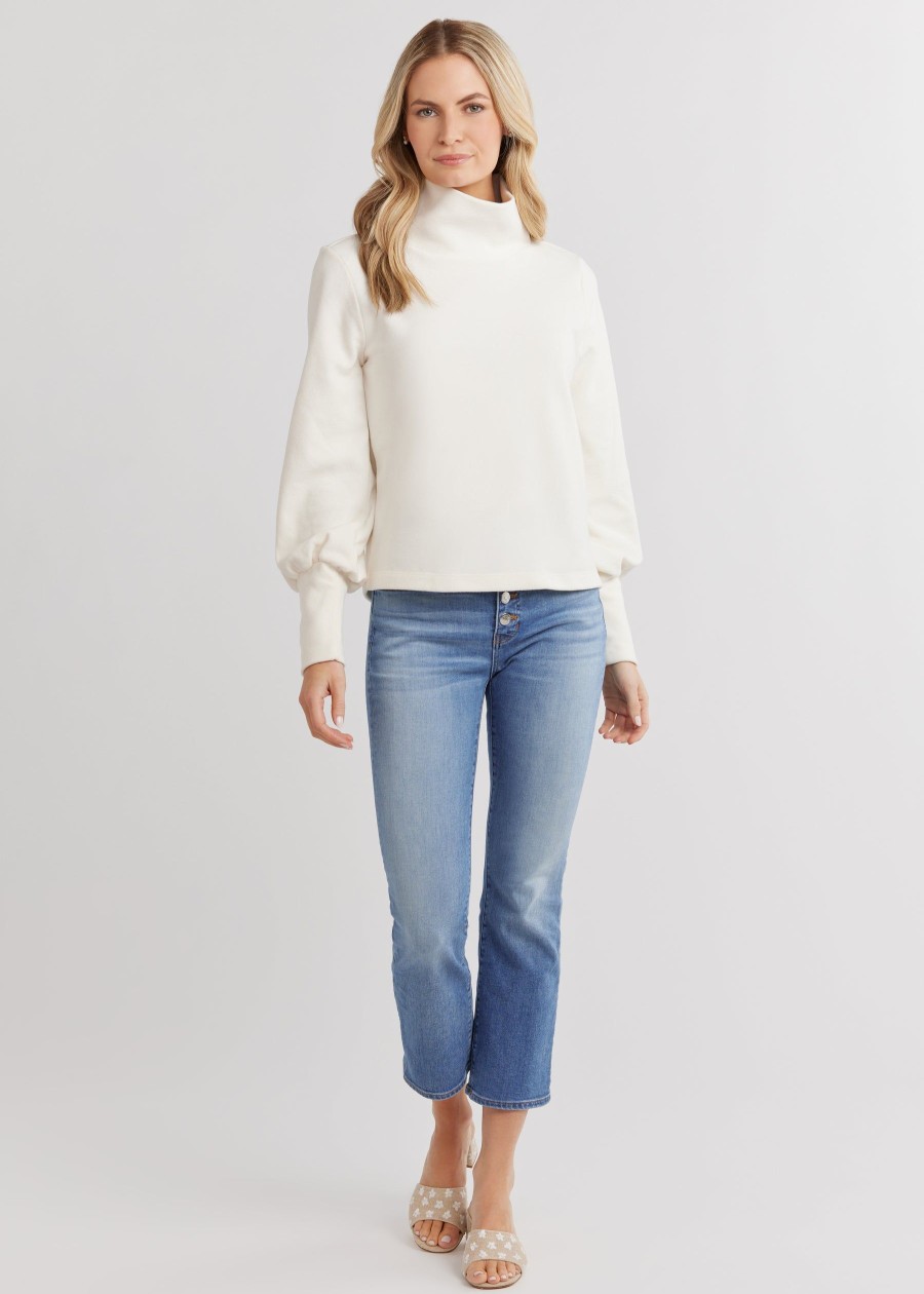 Dudley Stephens Turtlenecks | Bellport Puff Sleeve Turtleneck